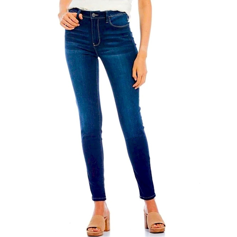 YMI high rise skinny dark wash jeans